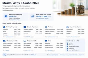Μισθοί Ελλάδα 2026